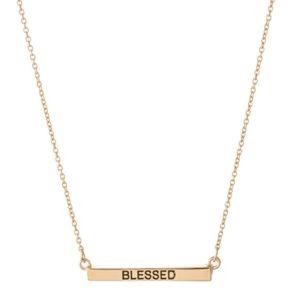 Blessed Block Necklace